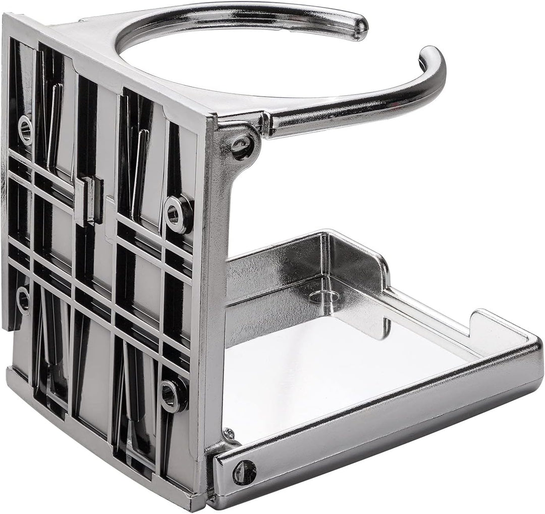 DEMA 4 x Getränkehalter Flaschenhalter Dosenhalter Set Chromoptik für Tischfussball Kicker