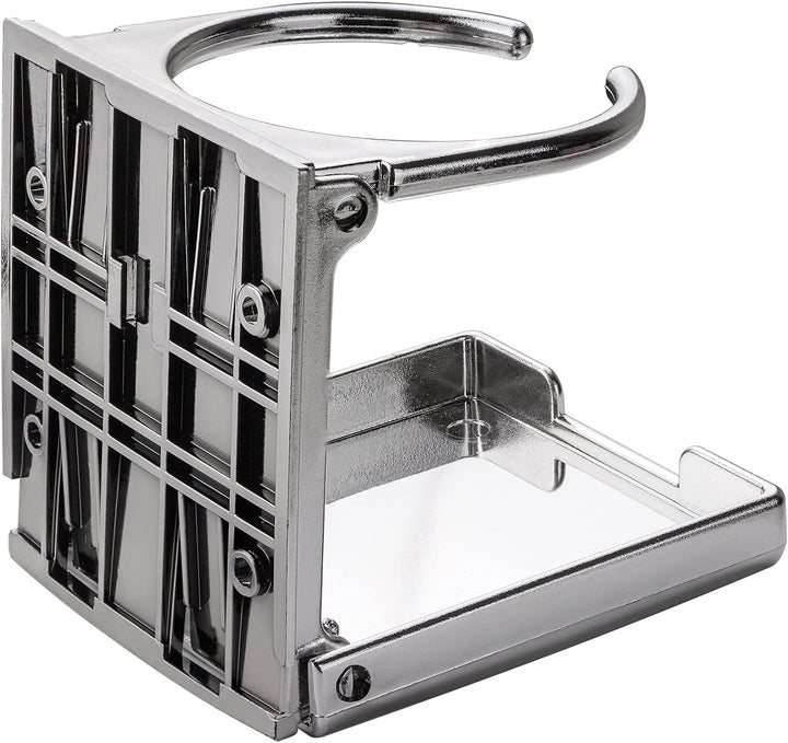 DEMA 4 x Getränkehalter Flaschenhalter Dosenhalter Set Chromoptik für Tischfussball Kicker
