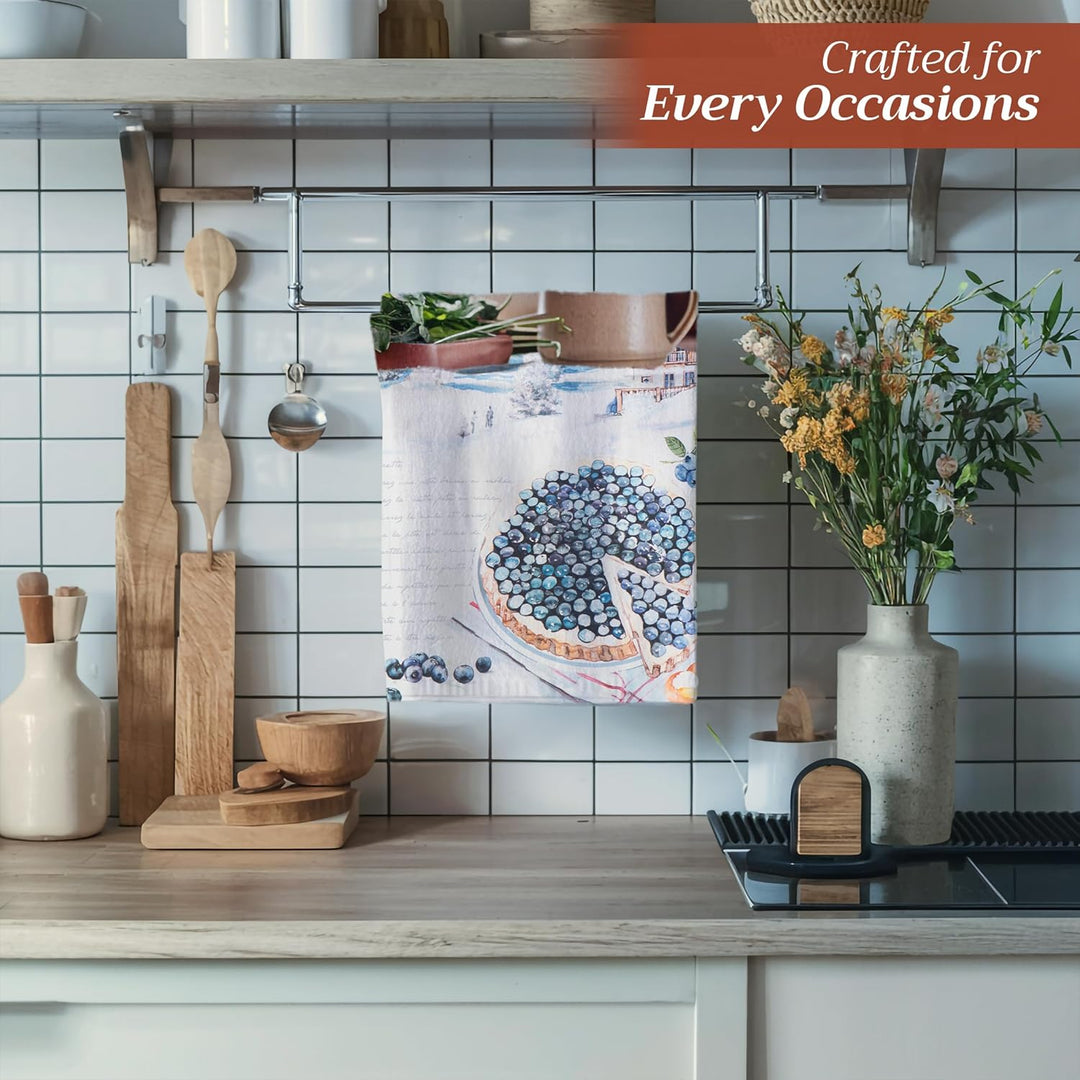 Maison d' Hermine Küchentücher, 100% Baumwolle, weich, saugfähig, 50,8 x 70,5 cm, 2 Stück Multicolor