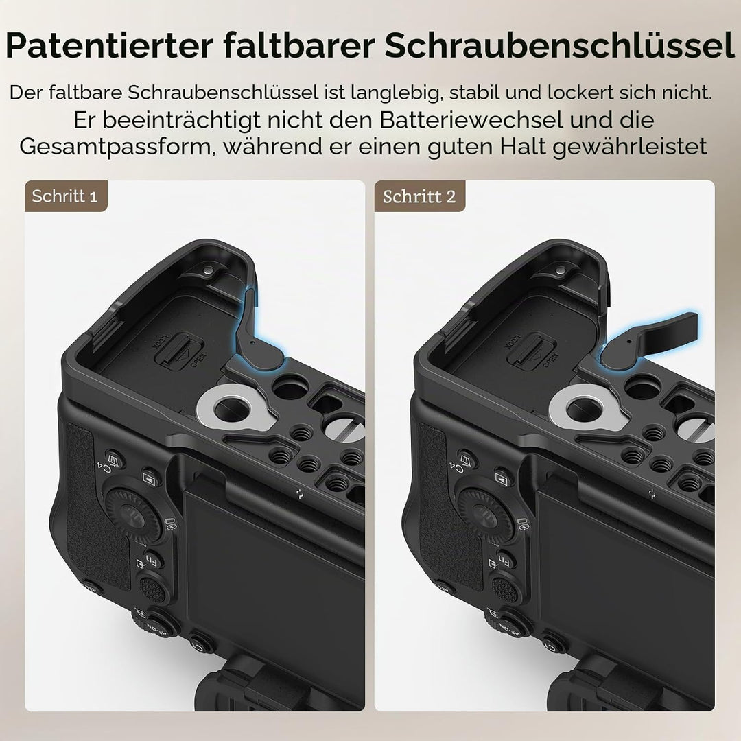 SMALLRIG A7IV A7RV A7SIII Baseplate für Sony Alpha 7 IV Alpha 7R V Kamera, mit Schnellwechselplatte