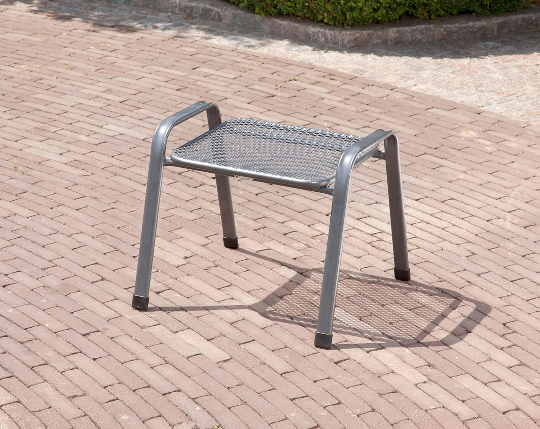 greemotion 416323 Stapelhocker Toulouse eisengrau, Gartenhocker einsetzbar im Innen- und Aussenberei