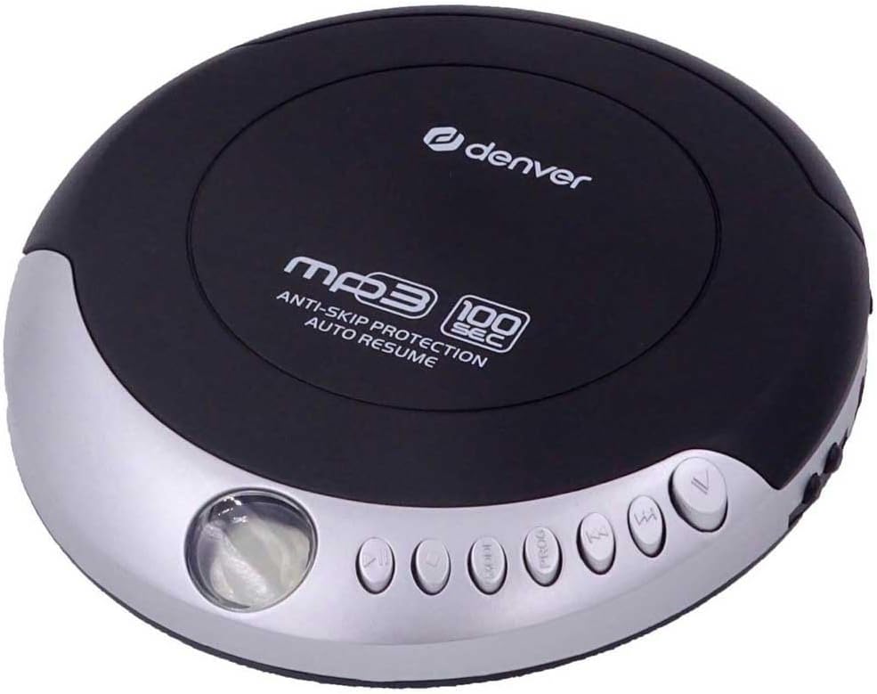 Denver Tragbarer CD-Player DMP-391. Walkman kompatibel mit CDs, CD-R und CD-RW CD-RW. Anti-Schock-Fu