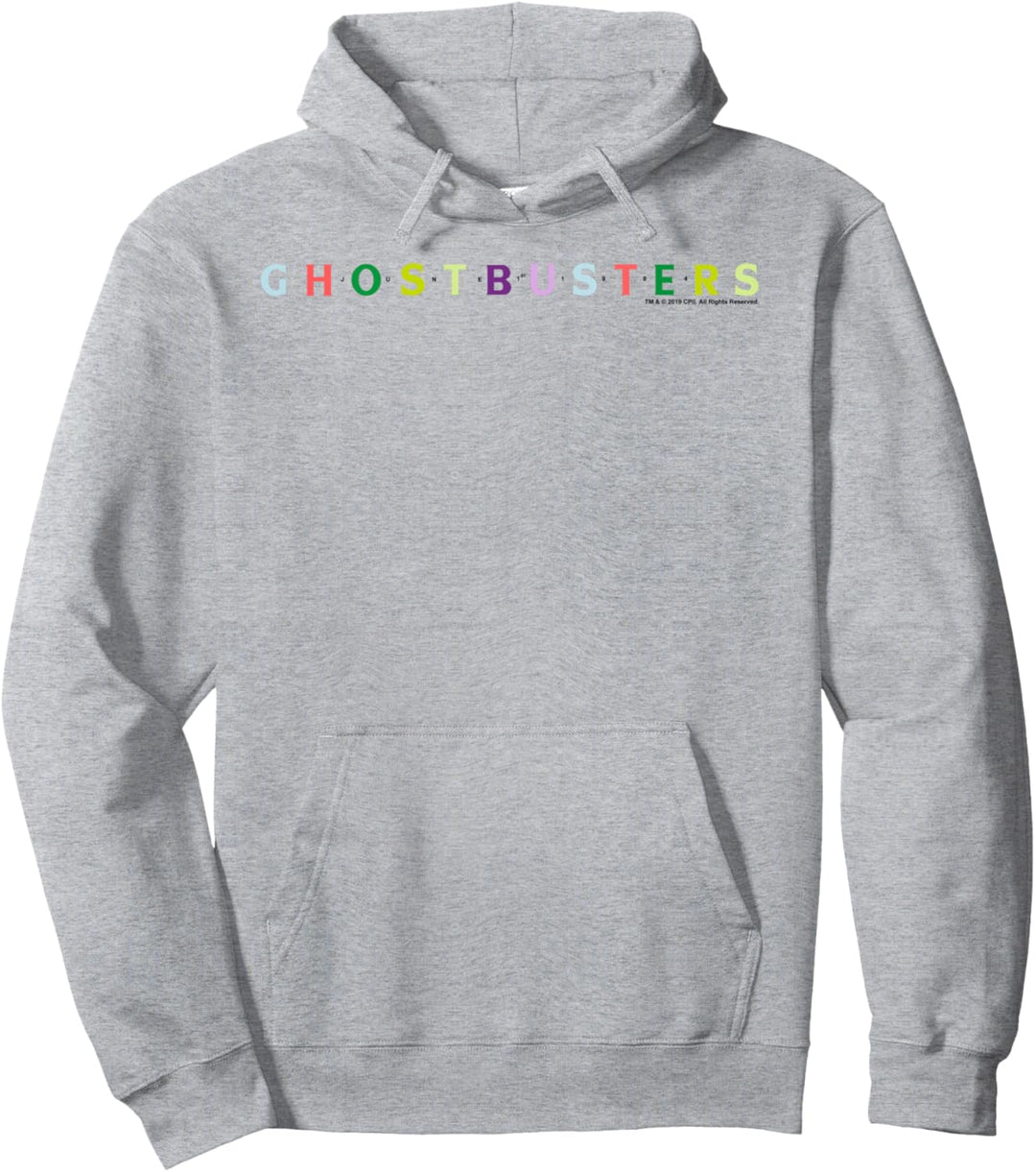 Ghostbusters Colorful Text Logo Pullover Hoodie