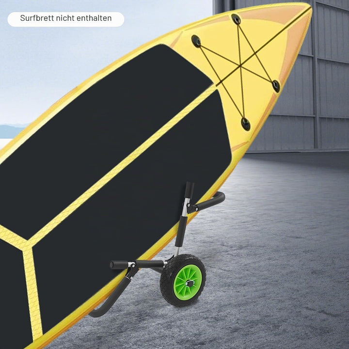 Surfwagen Surfboard Transportwagen | Platz für 2 Kajaks oder SUPs | Aluminium Strandwagen | SUP Tran