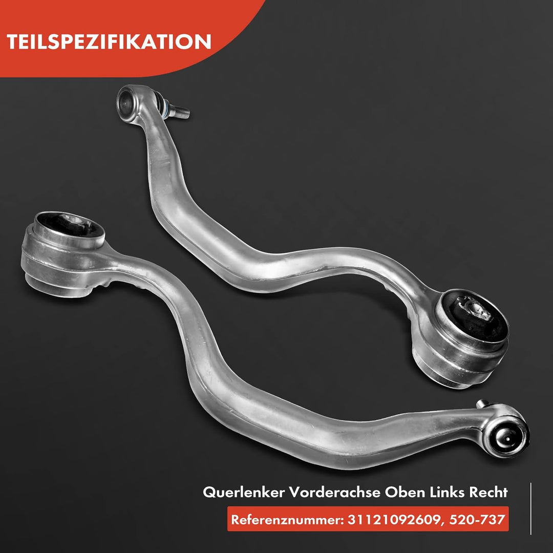 2x Radaufhängung Querlenker Lenker Vorne Oben Links Rechts für E39 535i 540i M5 1996-2003 3112109260
