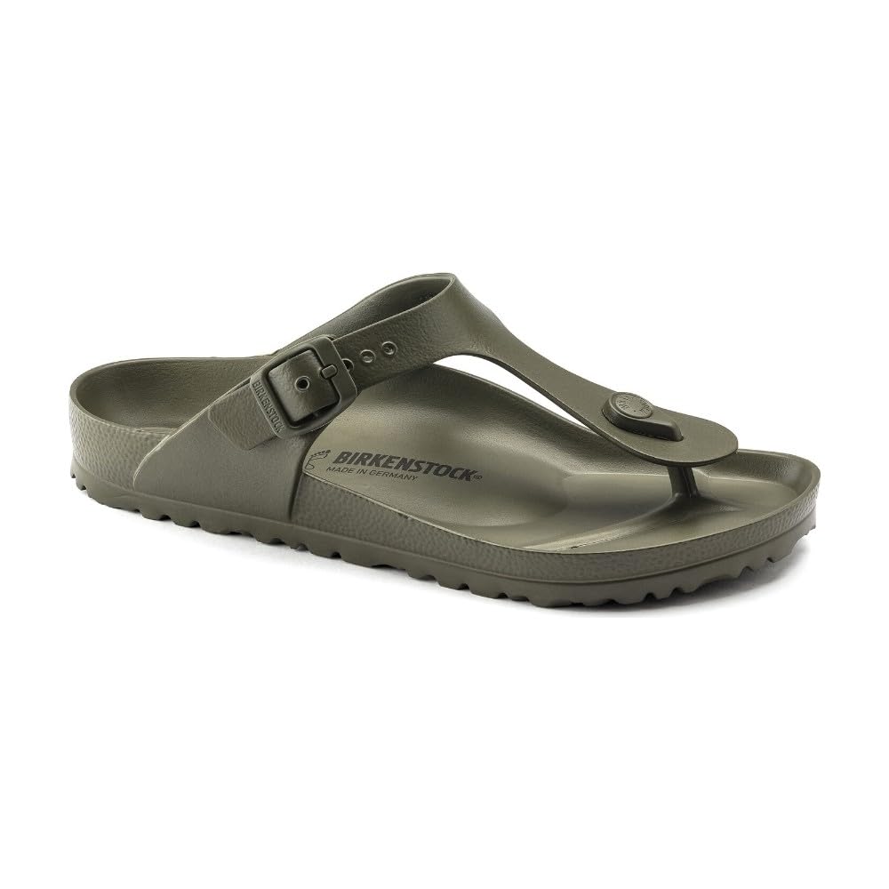 BIRKENSTOCK Unisex-Erwachsene Gizeh FL Zehentrenner 36 EU Khaki, 36 EU Khaki
