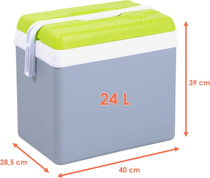 Kühlbox aus Kunststoff - Outdoor Thermobox mit Tragegriff - Kühltasche Isoliertasche Thermo Behälter