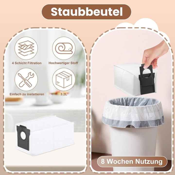 25 Stück Zubehör für Dreame L10s Pro Ultra Heat / L10s Ultra Gen 2 / X30 Ultra / L40 Ultra AE/Mova E