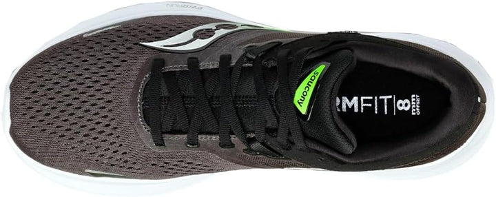 Saucony Men's Ride 16 Sneaker 40 EU 31 Umbra Slime, 40 EU 31 Umbra Slime