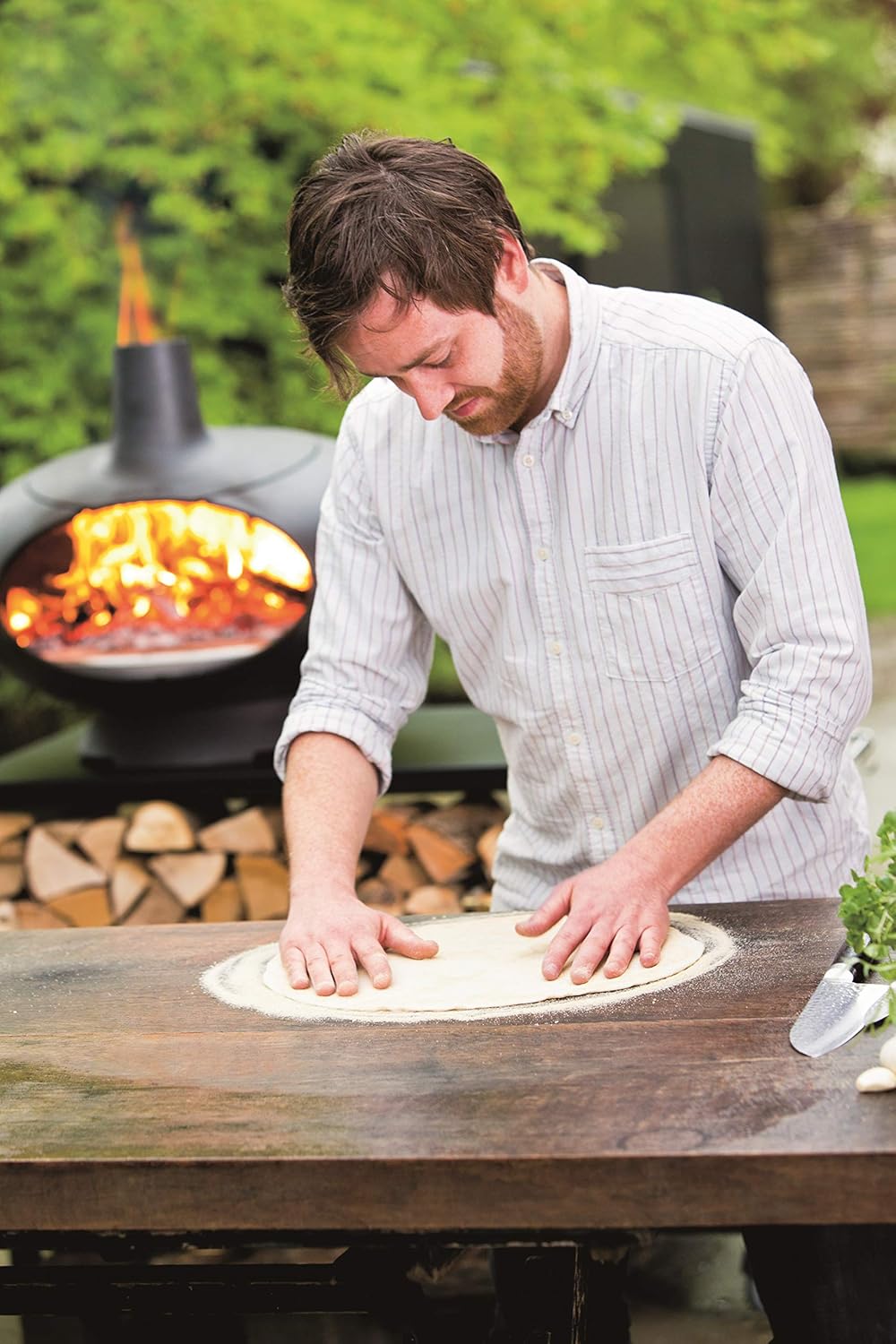 Morsø Pizzaschaufel – Langer Pizzaschieber aus Aluminium und Holz, Pizzaheber zum Backen im Outdoor
