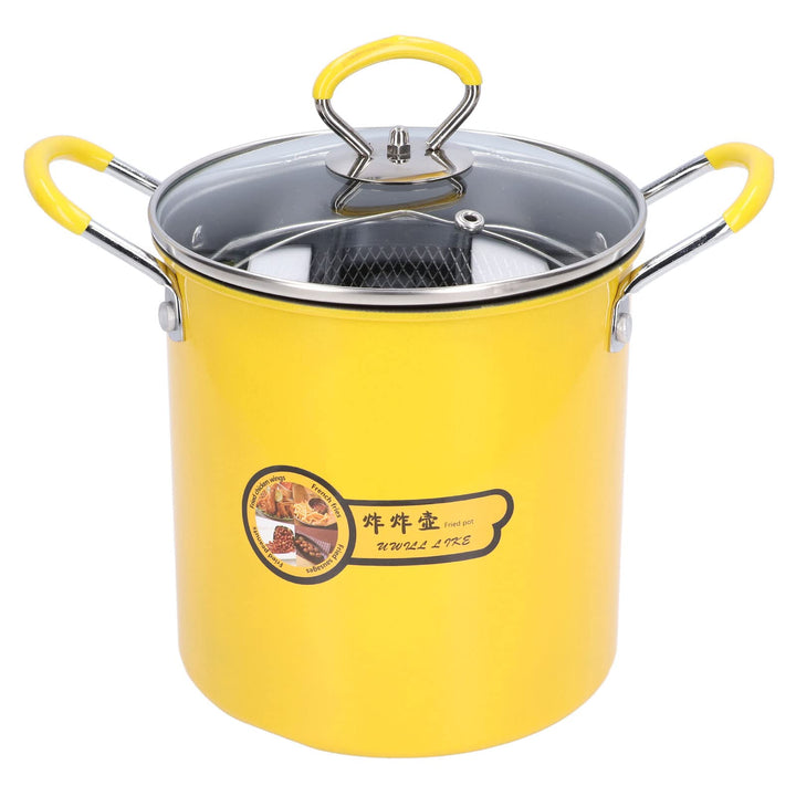 Kleiner Fritteusentopf, 3L Mini Fritteusentopf Mit Korb Edelstahl Frittiertopf Mit Ölfilter Rack Dec
