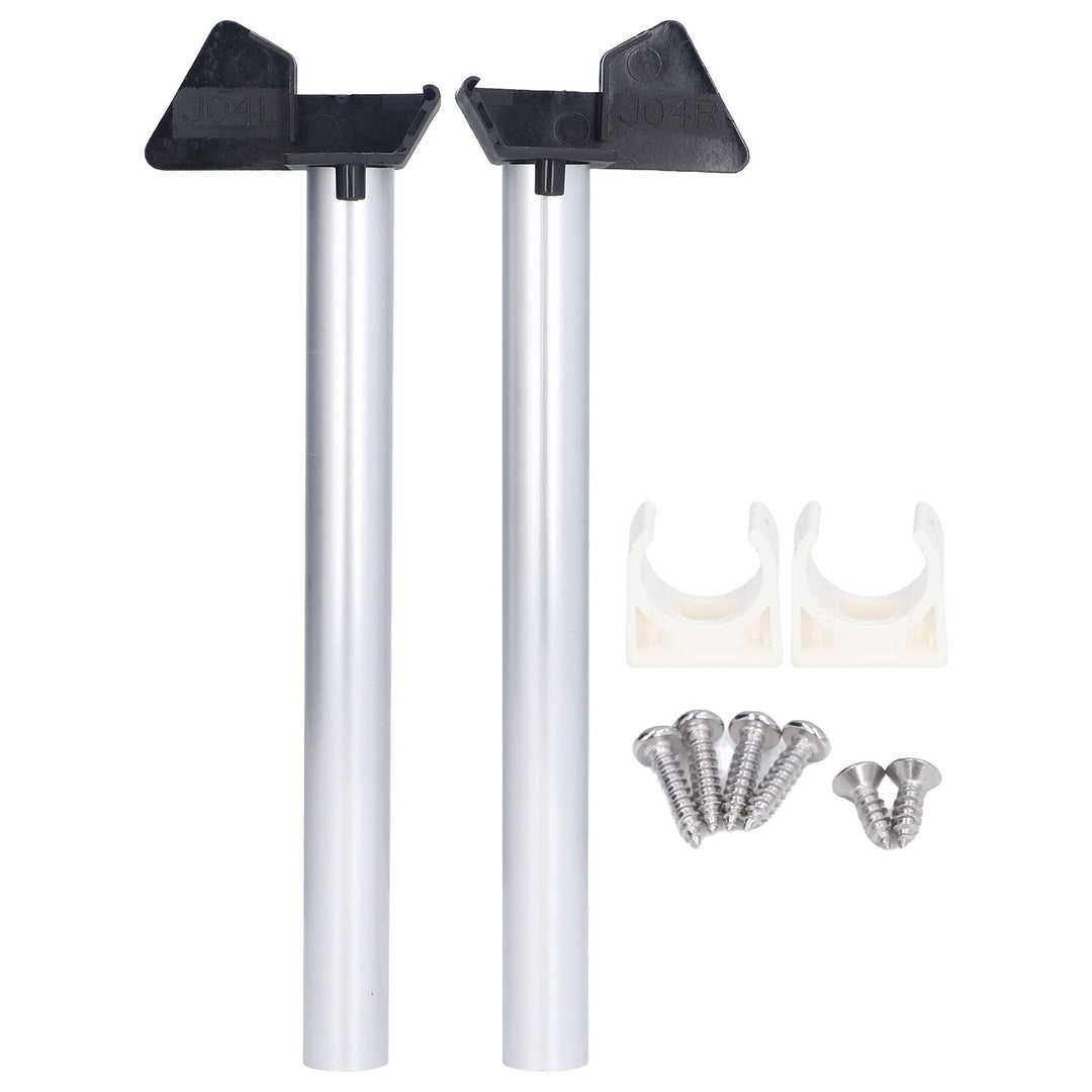 2 Stück Gewächshaus-Regenrinne, Gewächshaus-Regenrinne, Silber-Regenwasser-Drainage-Kit, Regenfallro