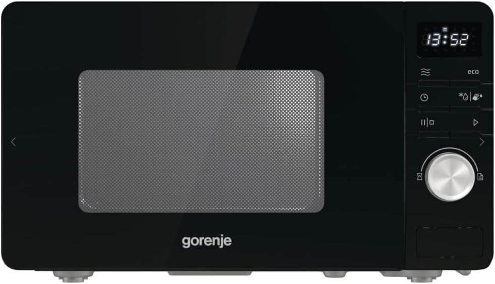 Gorenje MO 20 A3B Mikrowelle, SmartDisplay Funktion, 20 Liter - 800 Watt - Schwarz