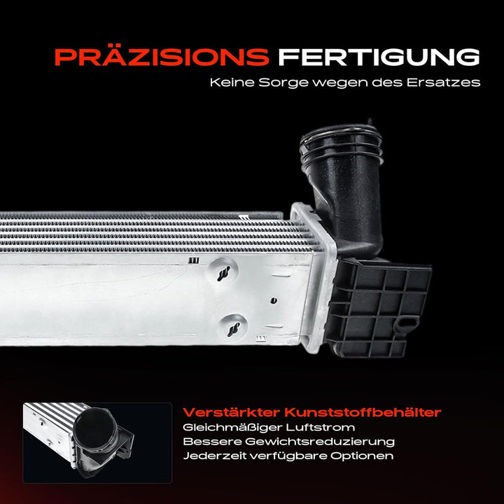 Frankberg Ladeluftkühler Kompatibel mit 1er E81 E82 E87 E88 2006-2013 3er E90 316d 318d 2004-2011 3e