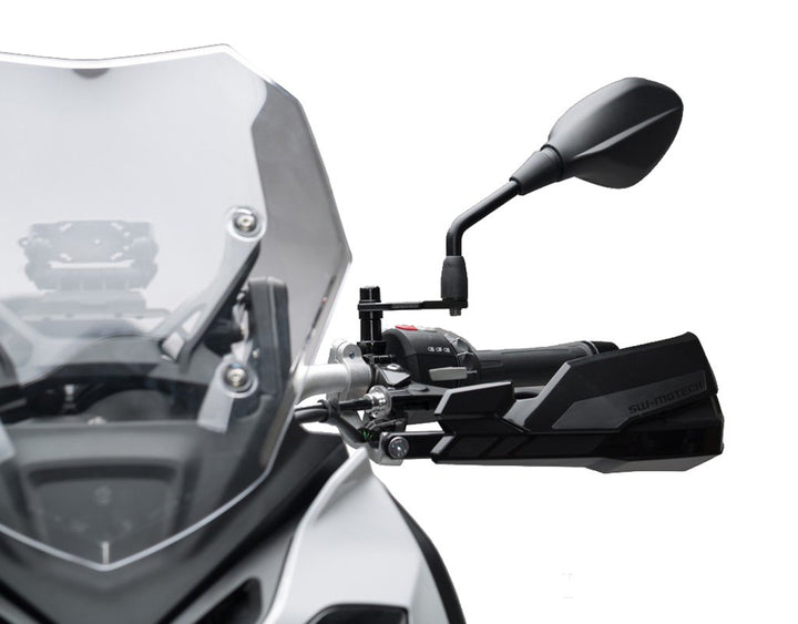 SW-Motech Spiegelverlängerung für BMW - Schwarz. Für Spiegelgewinde. Max. Verlegung: 66mm.