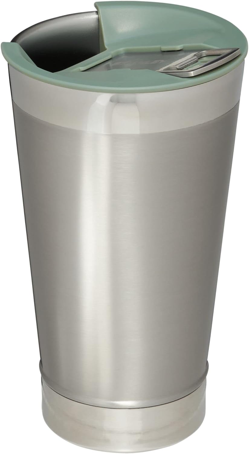 Stanley Unisex-Erwachsene Classic Stay-Chill Beer Pint 473 ml, Edelstahl, 16oz Edelstahl 16oz, Edels