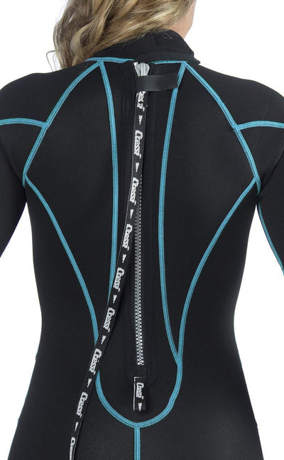 Cressi Tortuga Lady Wetsuit 2.5 mm - Shorty Neoprenanzug aus High Stretch Neopren für Frauen Schwarz