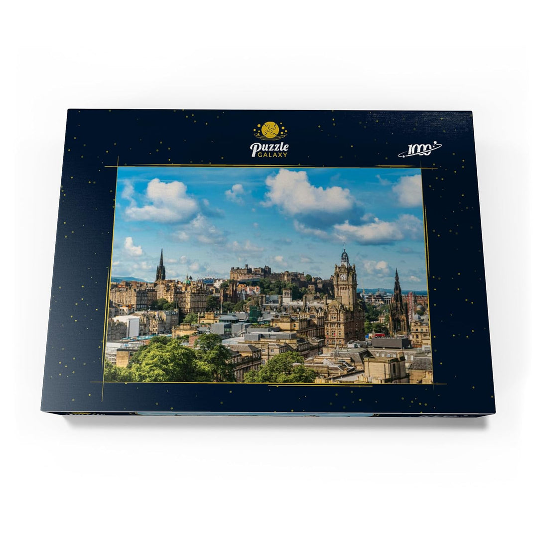 Edinburgh Castle, aus dem Blick von Carlton Hill - Premium 1000 Teile Puzzle - MyPuzzle Sonderkollek