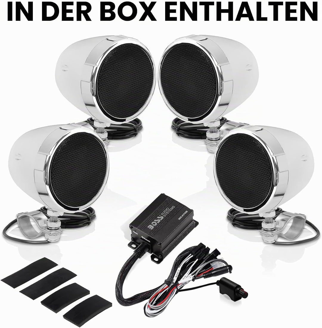 Boss Audio MC470B Boss Motorcycle/UTV Speaker System 1000W Bluetooth