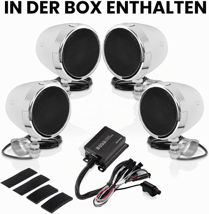 Boss Audio MC470B Boss Motorcycle/UTV Speaker System 1000W Bluetooth