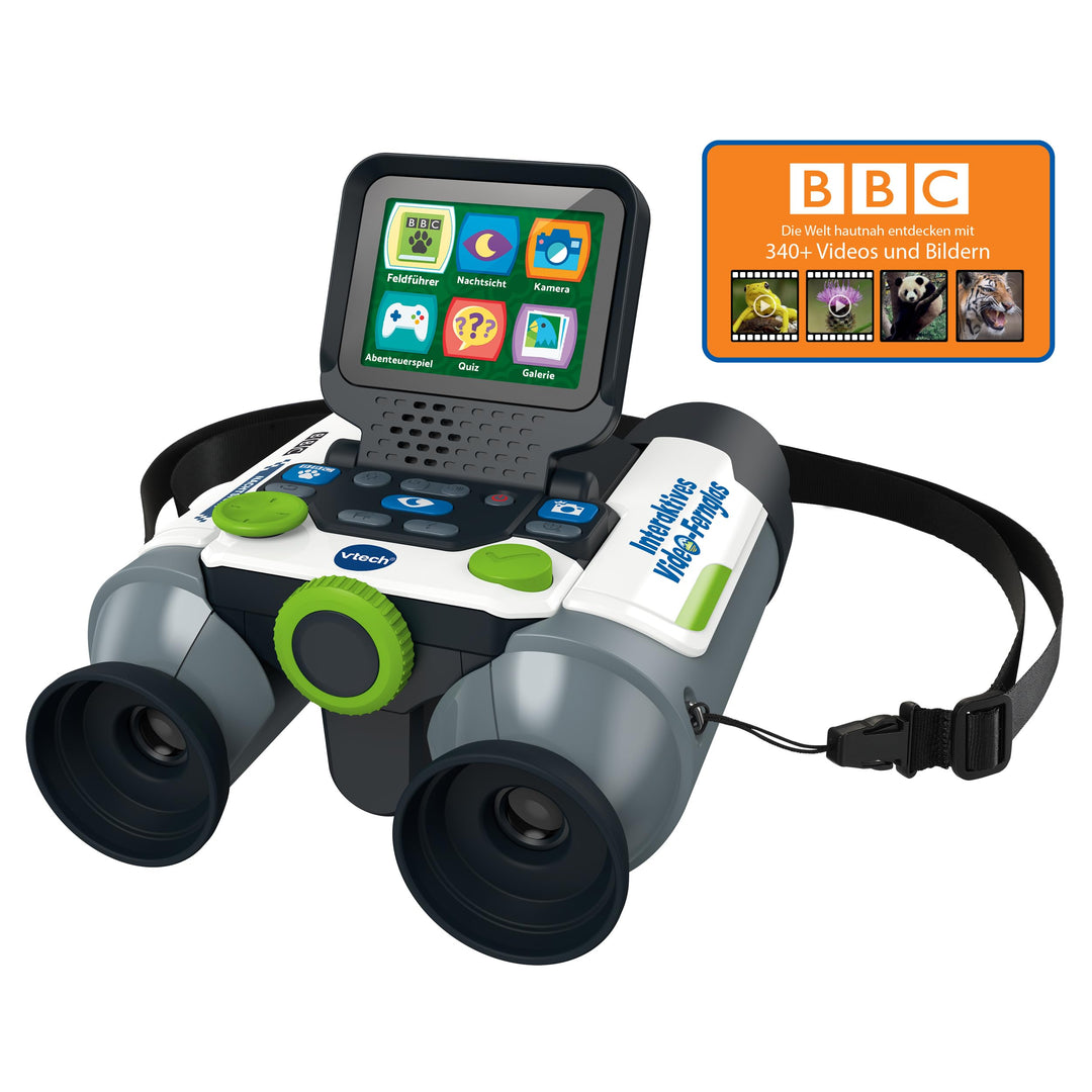 VTech Interaktives Video-Fernglas – Mit eingebauter Kamera, 10-facher Vergrösserung und beeindrucken