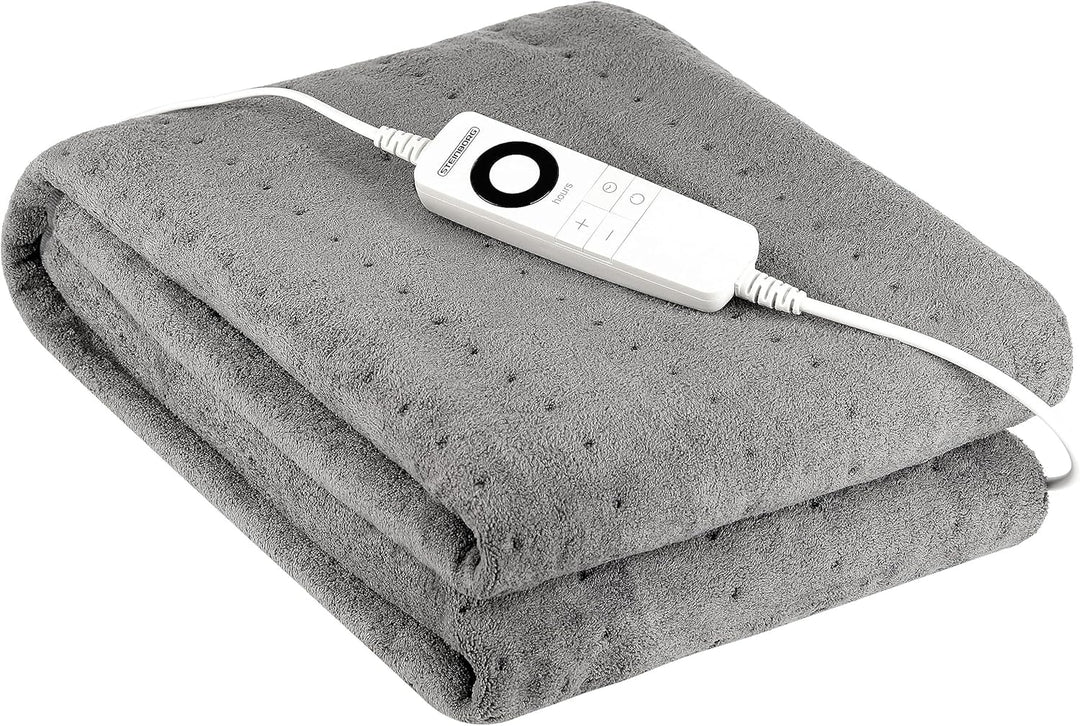 Steinborg Elektrische Heizdecke mit Abschaltautomatik | 150 x 80 cm | 6h Timer | bei 30° waschbar |