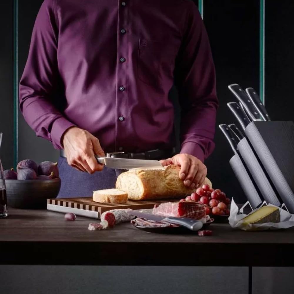 WÜSTHOF Classic Ikon Santoku 17 cm Schwarz 17 cm