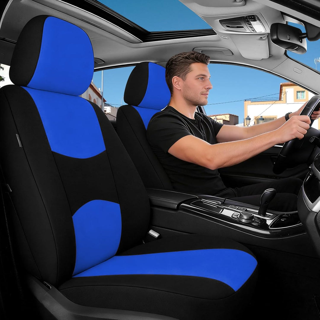 9 Stück Autositzbezüge Set,Schonbezug Autositz,Autositzbezüge Komplettset Polyester,Atmungsaktiv Vor