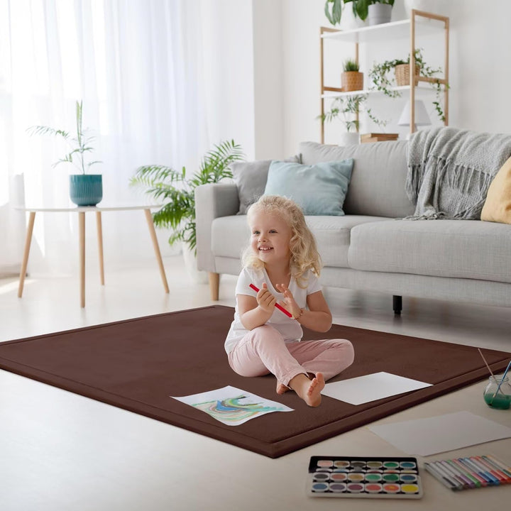 Verdickung Korallen Samt Teppich Kinder Krabbeldecke Weiche Tatami Teppiche Kinder rutschfeste Vergr