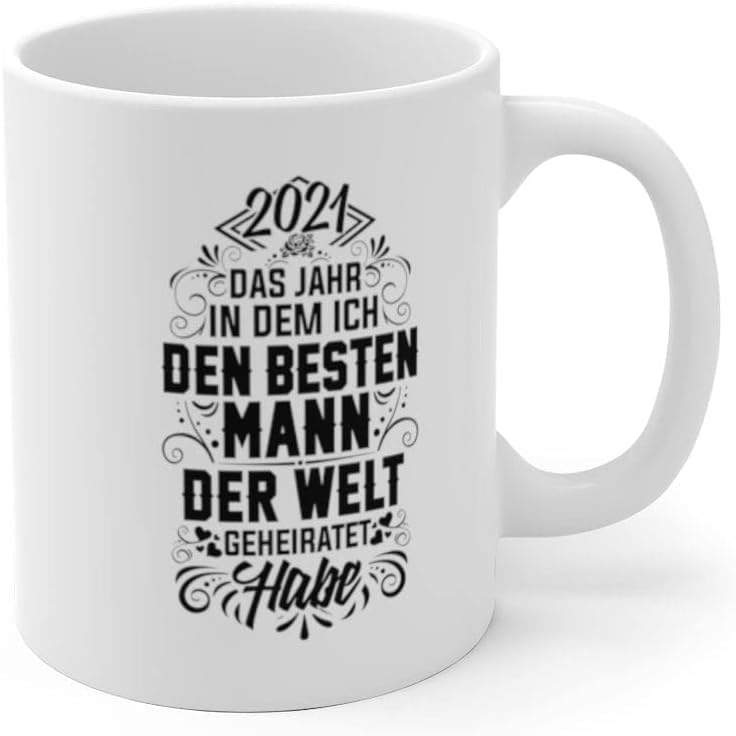 22Feels Set: Hochzeit 2021 Hochzeitstag Tassen für Paare Set Jahrestag Geschenke für Sie und Ihn Bra