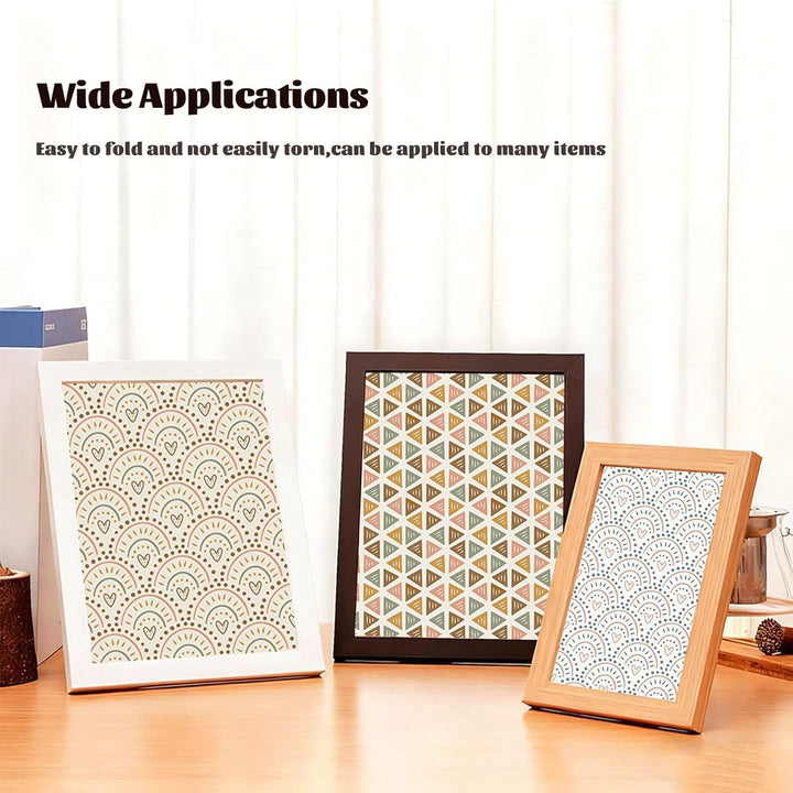 Scrapbook Papier 48 Blat Boho Motivpapier, 15,2 x 15,2 cm Einseitiges Muster Bastelpapier Vintage De