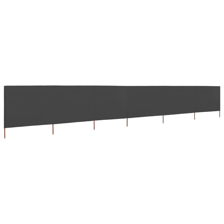 Festnight Faltbarer Windschutz 800 x 80 cm Grau | füt Strand, Camping und Garten, Vliesstoff und Hol