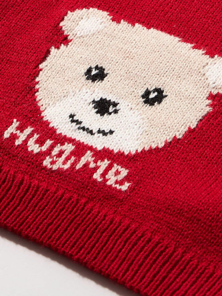 Chicco Unisex Kinder Weihnachtsstrickpullover Hose (1er Pack) 9 Monate Rot (2), 9 Monate Rot (2)