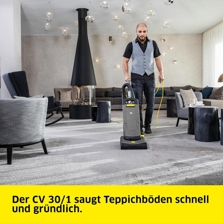 KÄRCHER CV 30/1 Teppichbürstsauger, Teppichsauger mit 300 mm Arbeitsbreite, für grössere Flächen, Fl
