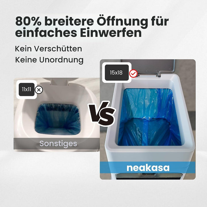 Neakasa PooGuard Katzenstreu-Entsorgungsbehälter, 9,2L Mülleimer für Katzenstreu, Hundekot und Winde