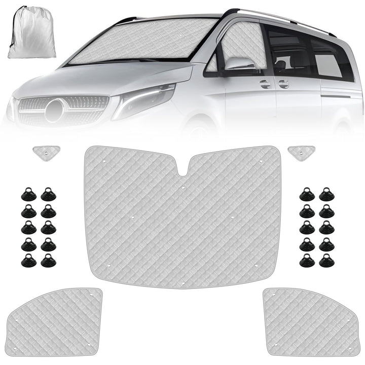 Wohnmobil Windschutzscheibe Sonnenschutz kompatibel mit Mercedes-Benz VITO III W447 2014-2022, Sonne