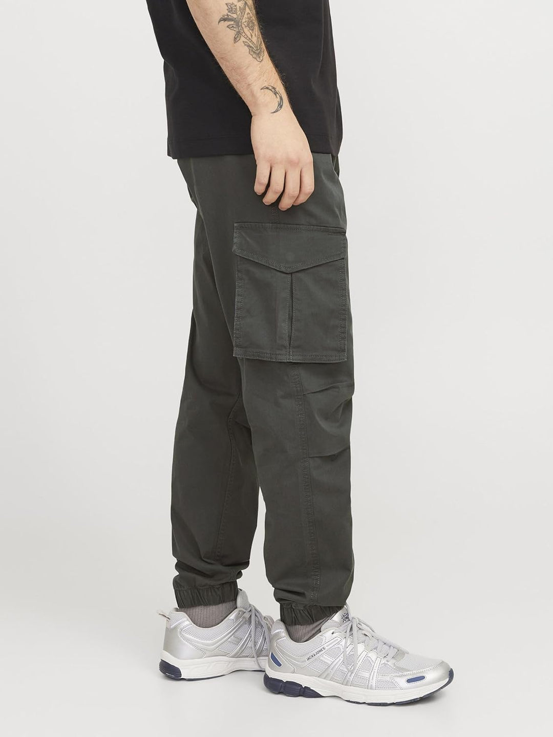 JACK & JONES Male Cargo-Hose Relaxed Fit Cargo-Hose XS Black Sand, XS Black Sand