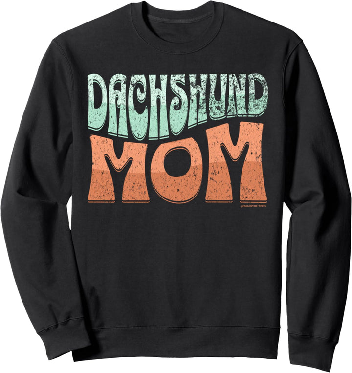 Dachshund Mom Vintage Dachshund Dog Mom Sweatshirt