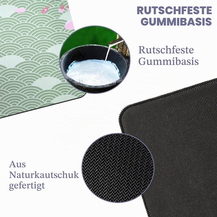 Gaming Mauspad XXL 800 x 300 mm, Rutschfeste Schreibtischunterlage für Büro, Schreibtischunterlage M