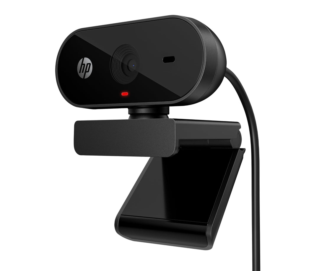HP 320 All-in-One-Webcam (USB-A, 1080p/Full HD Auflösung, 360° schwenkbar, 66°-Weitwinkel, Belichtun
