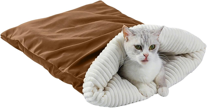 Katzen Schlafsack,Plüsch Katzenschlafsack | Wärmender Schlafsack Winter Haustierbett Zum Ausruhen Ve