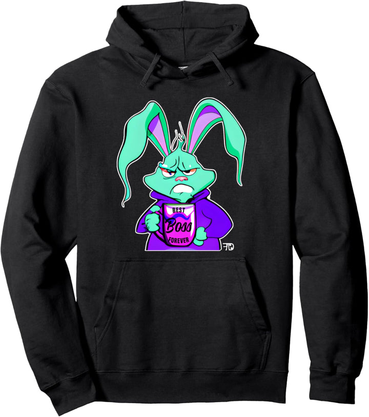 Boss Hase mit schlechter Laune lustiges vorgesetzten Pullover Hoodie