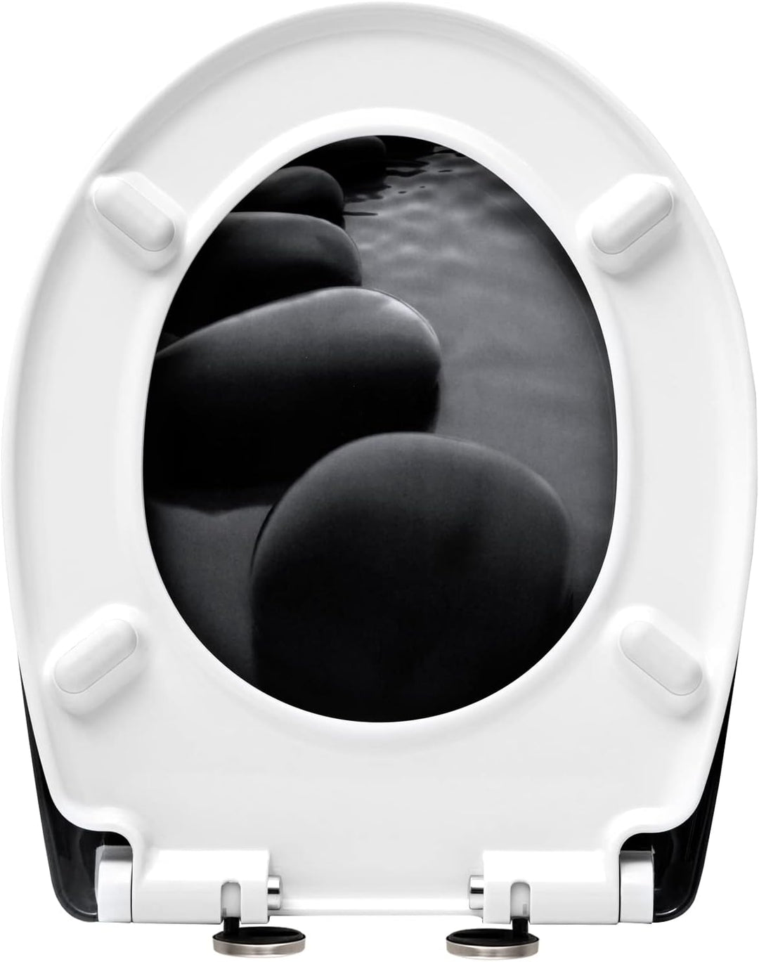 WOLTU WC Sitz mit Absenkautomatik,Toilettensitz Motiv,Klodeckel mit Quick-Release-Funktion und Antib