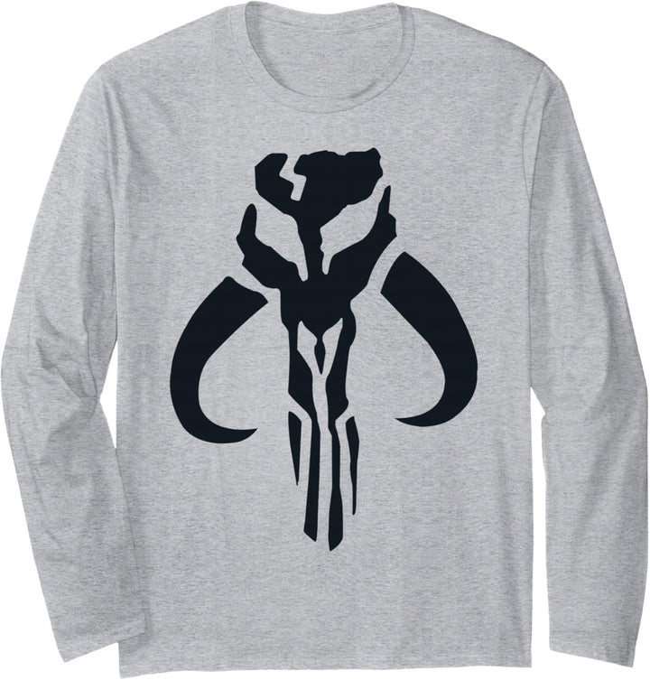 Star Wars The Mandalorian Simple Logo Langarmshirt