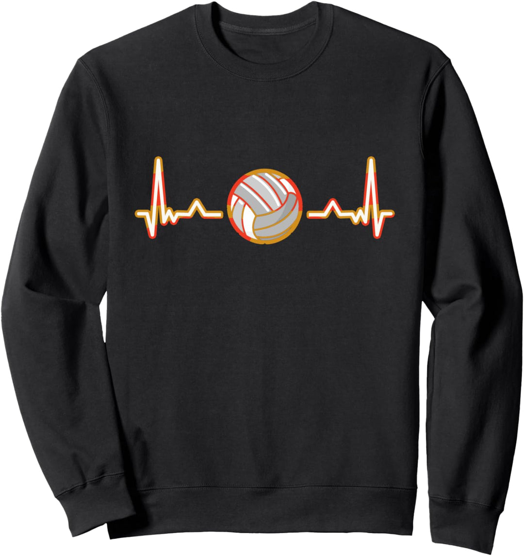 Volleyball Herzschlag Sweatshirt