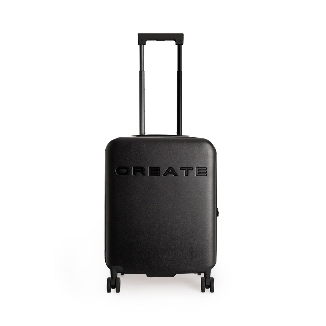 CREATE / Luggage Studio/Faltbarer Polykarbonat-Hartschalenkoffer Schwarz / 39x23x54cm / TSA-Vorhänge