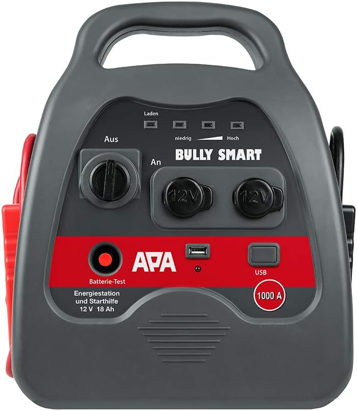 APA 16644 Starthilfe Power Pack Bully SMART, Polzangen isoliert, 12V/1000 A Starthilfe 1000 A, Start