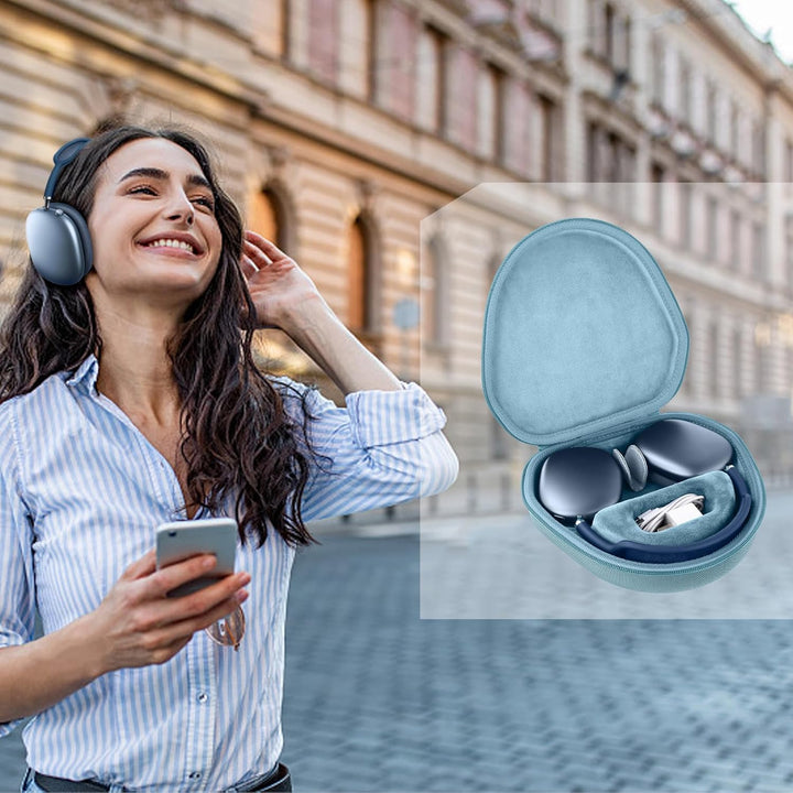 co2CREA Tragetasche kompatibel mit Apple AirPods Max Kopfhörern, versetzt Kopfhörer sofort in den Sc