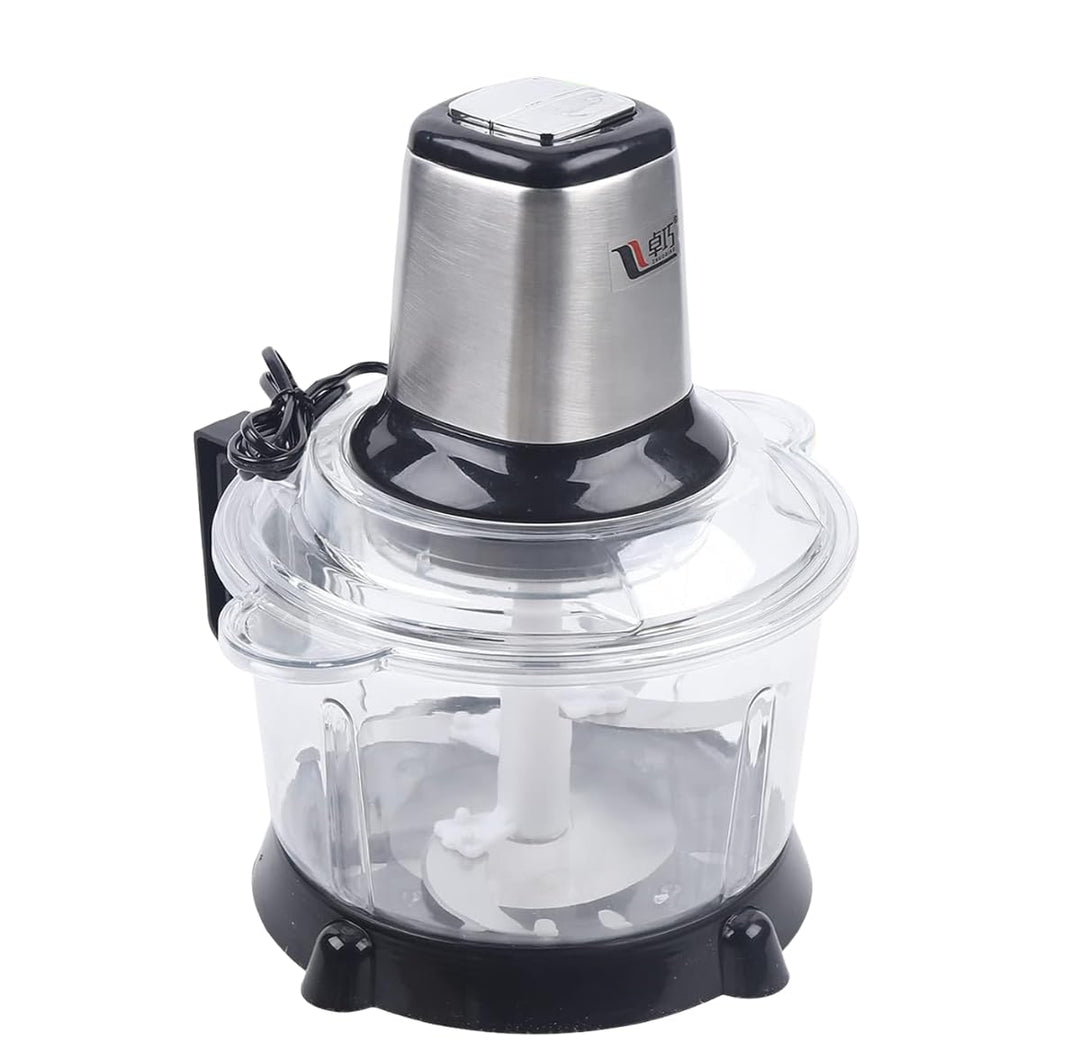 5L Edelstahl Elektrisch Zerkleinerer 300W 2 Geschwindigkeitsstufen mit 3-edelstahlklingen Mixer Food