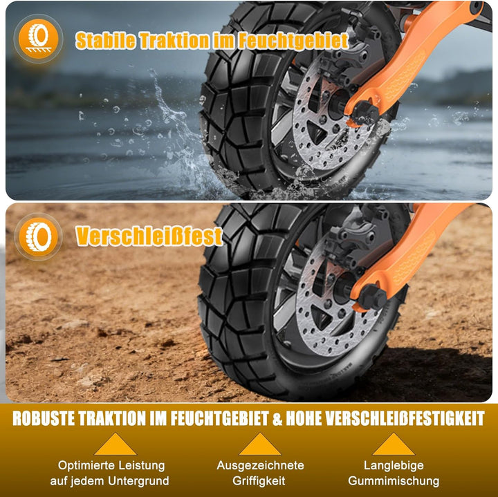 9x3.0-5.5 Reifen Tubeless Offroad für Kukirin G2 PRO Reifen 9.0x3.0-5.5, 9 Zoll All Terrain E Scoote